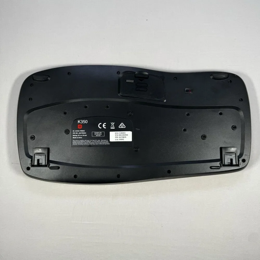 Logitech Wave K350 Ergonomic Wireless Keyboard Only - No Dongle or Mouse